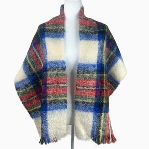 Vintage 70’s Mohair Wool Scarf St. Michael Made In Scotland